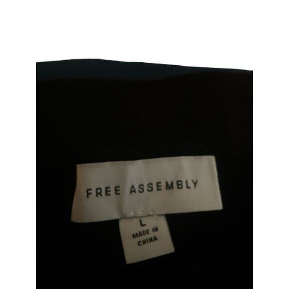 Free Assembly Women's High Waisted Bootcut Leg Pull On Knit Pants Size L Black - Picture 7 of 8